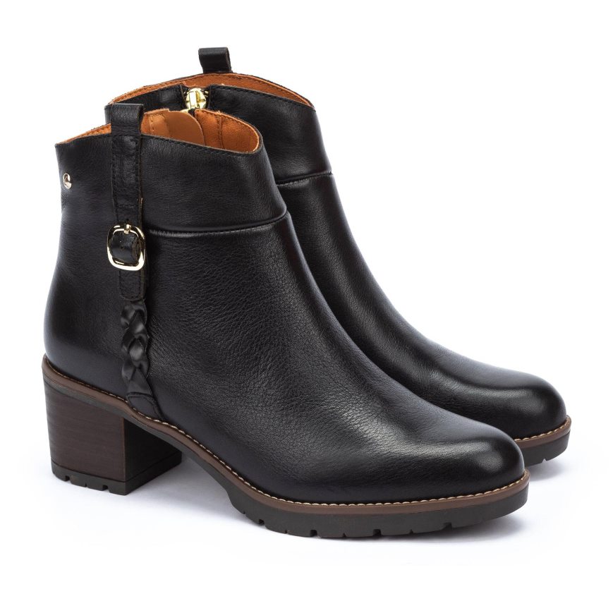 Women's Pikolinos LLANES Ankle Boots Black | NZ B970385